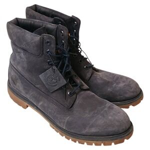 Timberland 6" Navy Blue Suede 6718B Waterproof Boots 400 Gram Size 14